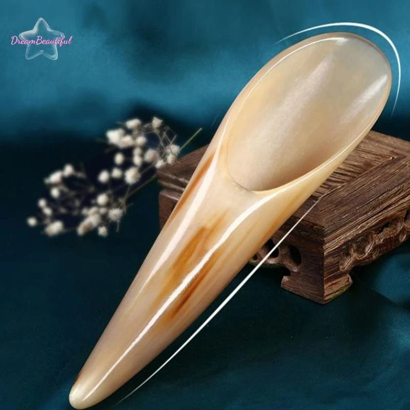 <DBFl-t> 1PC ธรรมชาติ Buffalo Horn ความเครียด Guasha เครื่องมือนวดฝังเข็ม SPA Gua Sha นวดขูด Board ใหม่