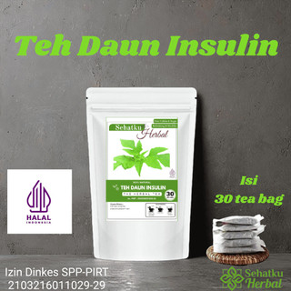 SEHATKUHERBAL Teh Daun Insulin/Teh Diabetes isi 30 Tea bag