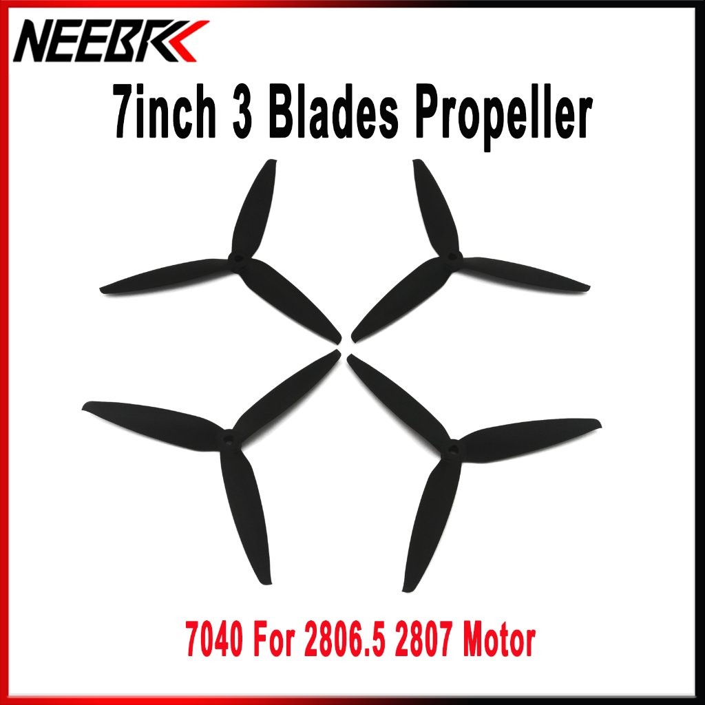 NEW NEEBRC 4PCS 7040 7 Inch 3-Blade 7X4X3 PC CW CCW 7inch FPV Propeller For 2806.5 M2807 Motor FPV R