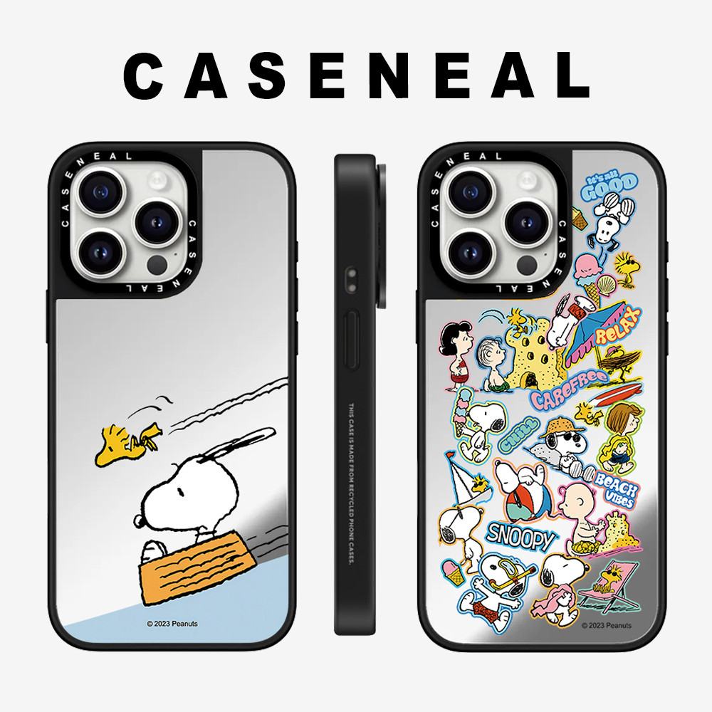 Drop proof CASENEAL เคสโทรศัพท์สําหรับ iPhone 16promax 16pro 16 15Pro 15promax 14promax 13 13promax พิมพ์ด้านข้างเคสแข็งน่ารัก Snoopy 12promax เคส iPhone 11 เคสคุณภาพสูง