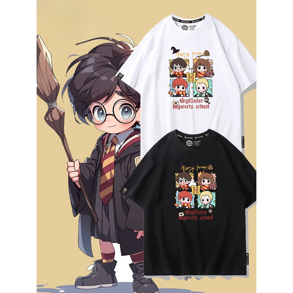 เสื้อยืด Harry Potter Magic Awakening ผ้าฝ้าย สไตล์น่ารักสำหรับแฟนอนิเมะ – โปรปัง