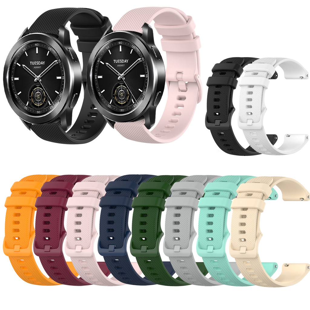 22 มม.สายคล้องคอซิลิโคนสร้อยข้อมือกีฬาสําหรับ Xiaomi นาฬิกา color2 กีฬา S3 S2 S1 pro active Watch2 p
