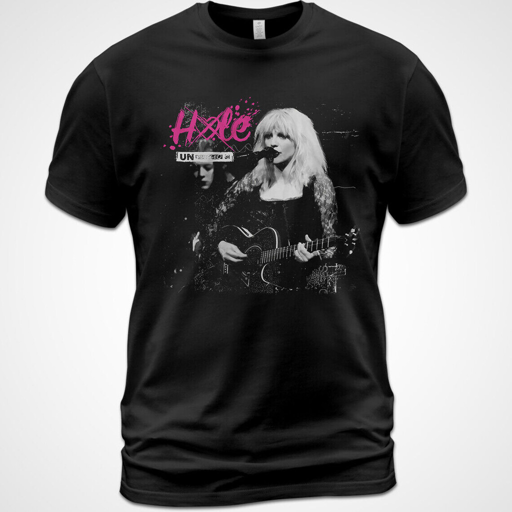 เสื้อยืดผ้าฝ้าย ดีไซน์จากอัลบั้ม Hole Mtv Unplugged โดย Courtney Love และ Eric Erlandson
