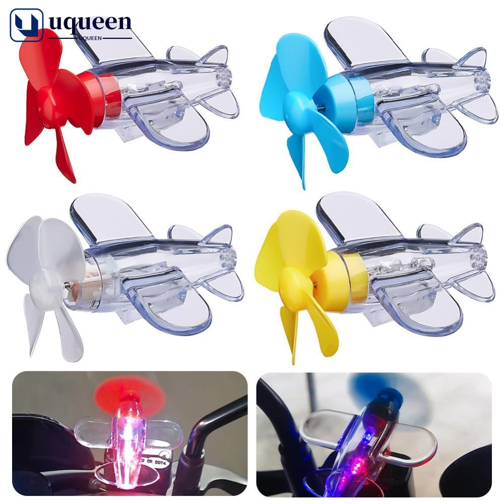 Uqueen รถจักรยานยนต์ หมุนได้ เครื่องบินลม LED ตกแต่ง I2K4