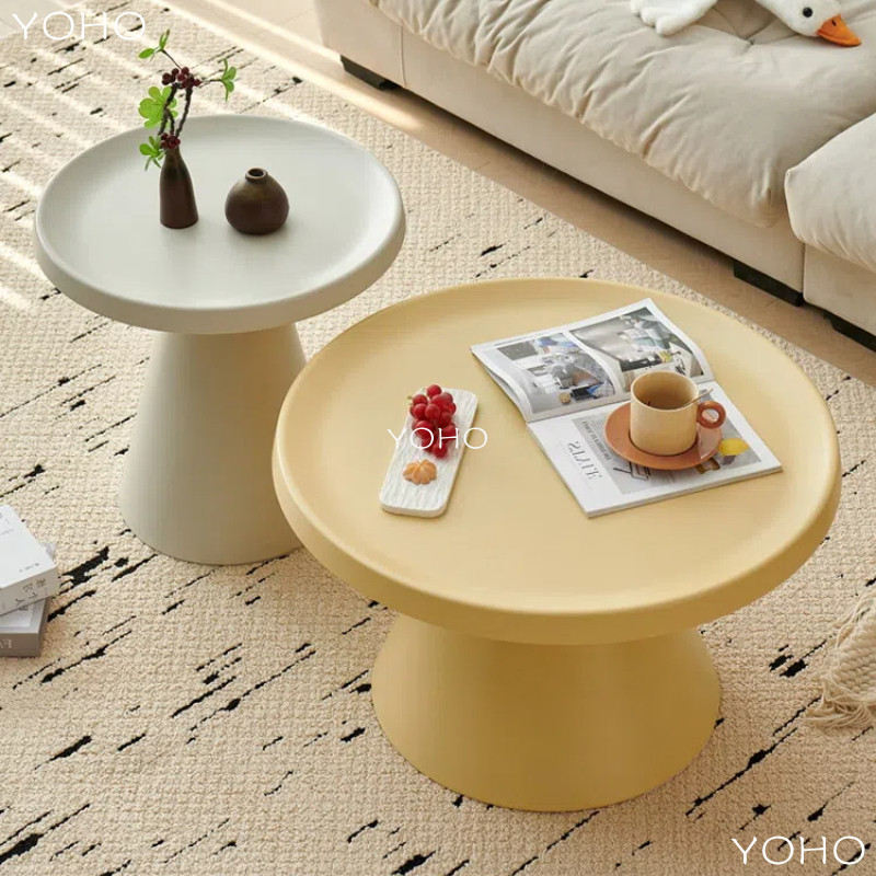 นอร์ดิกที่ทันสมัยเหล็กโต๊ะกาแฟรวมกันห้องนั่งเล่นโต๊ะข้างห้องนอนโต๊ะข้างเตียงที่เรียบง่ายรอบข้าง