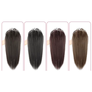 4สี วิกหางม้าเกาหลี ผมยาว ช่วยจัดแต่งทรงผม เพิ่มปริมาณผม ขนปุยธรรมชาติ (ผมหยิกกับผมตรงเลือกได้) G3065