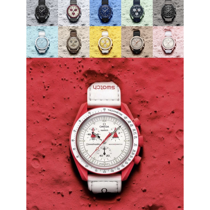 Mission TO EARTHPHASE Mens Watches Movement Plant Full Function Chronograph Luminous นาฬิกาข้อมือ