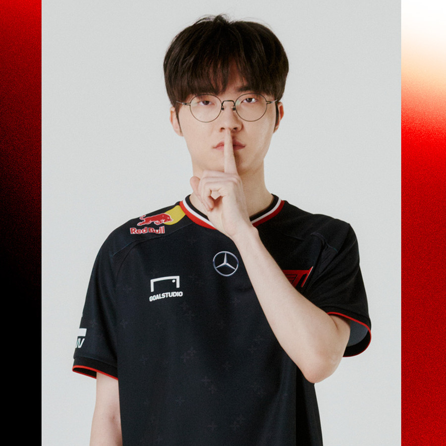 2025 T1 E-sport Uniform Jersey. เสื้อยืด League of Legends Game T1 Club Regular Season FAKER