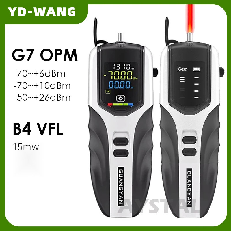 2 in 1 ใหม่ Mini Optical Power Meter (G7 OPM) + Visual Fault Locator(B4 VFL) 15KM Network Cable Test