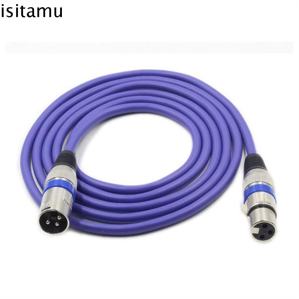 Isitaft XLR Cable อุปกรณ์ไมโครโฟน 0.3m 1m 1.8m สายไมโครโฟน Canon Shielded สําหรับเครื่องขยายเสียง