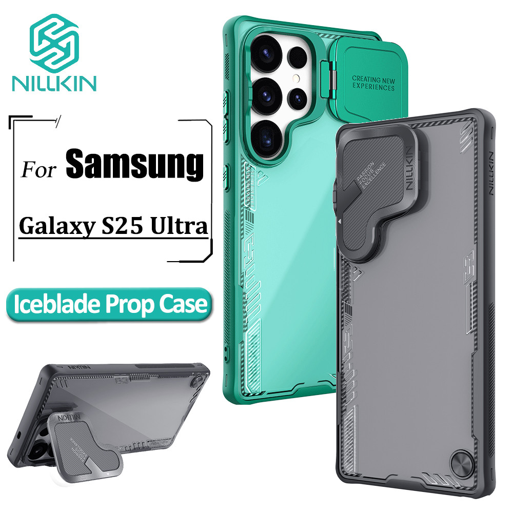 Nillkin Iceblade Prop Case สําหรับ Samsung Galaxy S25 Ultra เคสโทรศัพท์แบบฝาพับเลนส์ป้องกันปกหลัง