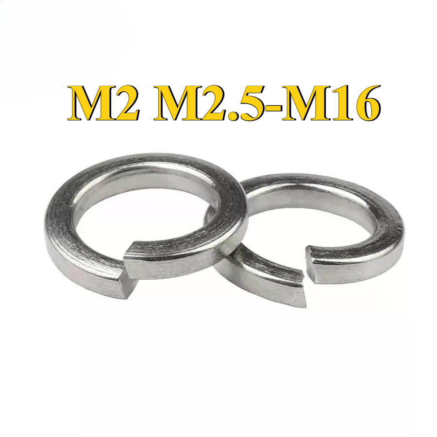 ขายส่ง:แหวนสปริง/แหวนรอง กันคลาย สแตนเลส 304 SUS304 M2/M2.5/M3/M4/M5/M6/M8/M10-M16 (YDY-BM-TH-1)