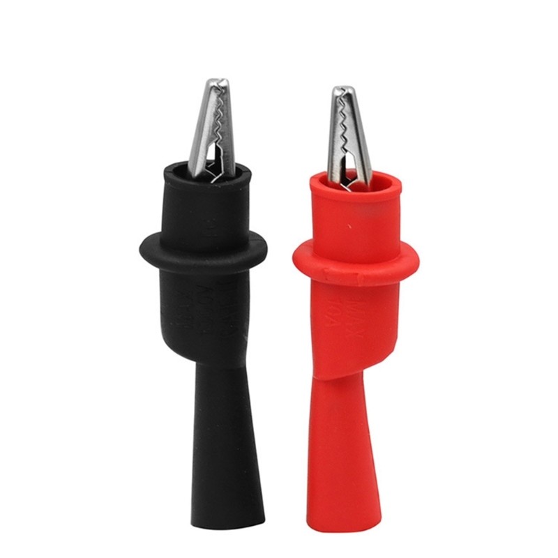 LIDU1 2 ชิ้นจระเข้จระเข้ทดสอบคลิปทดสอบตะกั่วจระเข้คลิปไฟฟ้า Clamp - รูปที่ 3