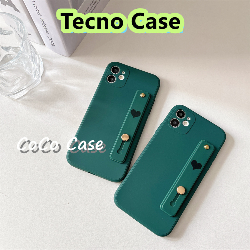 Case HomeFor Tecno Camon 16/POP 5 LTE/Spark 6 Go/6 Air/7 Pro เคสซิลิโคนคลุมทั้งหมดเคสโทรศัพท์ปก Dark
