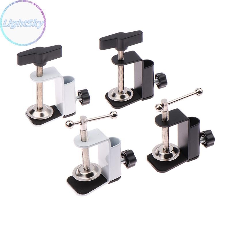 Lightsky Universal Clamp DIY อุปกรณ์คลิปโลหะคงที่สกรูผู้ถือกล้องขาตั้งสําหรับออกอากาศไมโครโฟนโคมไฟตั้งโต๊ะ Clamp TH