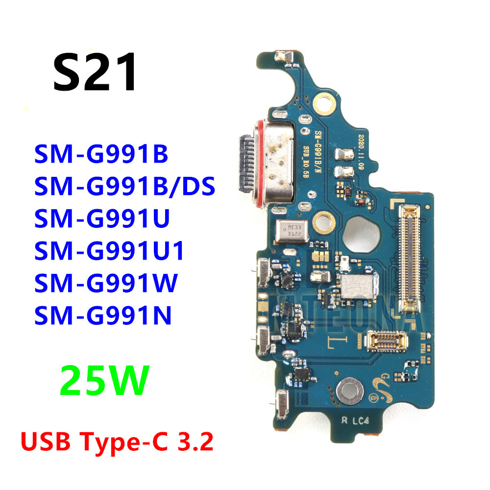 Usb Type-C Charger Dock Connector Board 25W Fast ชาร์จพอร์ต Flex สําหรับ Samsung Galaxy S21 5G SM-G9