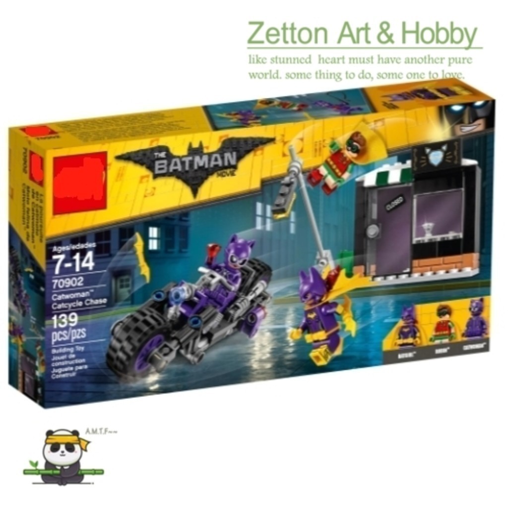 Zettonn Hobby TH2 ใช้งานร่วมกับ Batman 70902 Catwoman Catcycle Chase Building blocks ของเล่น ES1