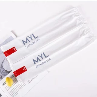 ปลอกแขนกันแดด MYL ผ้าลื่น ผ้าเย็น สวมใสสบาย ไม่อึดอัด มี 4 สี ให้เลือก สินค้าพร้อมส่ง ร้านคนไทย