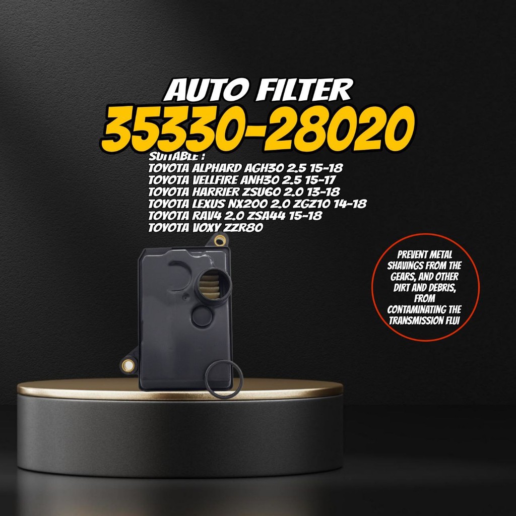 ตัวกรองอัตโนมัติสําหรับ ALPHARD AGH30 2.5,VELLFIRE ANH30 2.5,HARRIER ZSU60 2.0,LEXUS NX200 2.0 ZGZ10