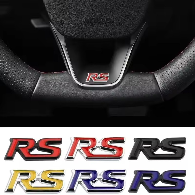 3D โลหะพวงมาลัยรถป้ายสัญลักษณ์สติกเกอร์สําหรับ Honda Fit City Civic Accord HRV CRV Jazz Odyssey CRZ Vezel