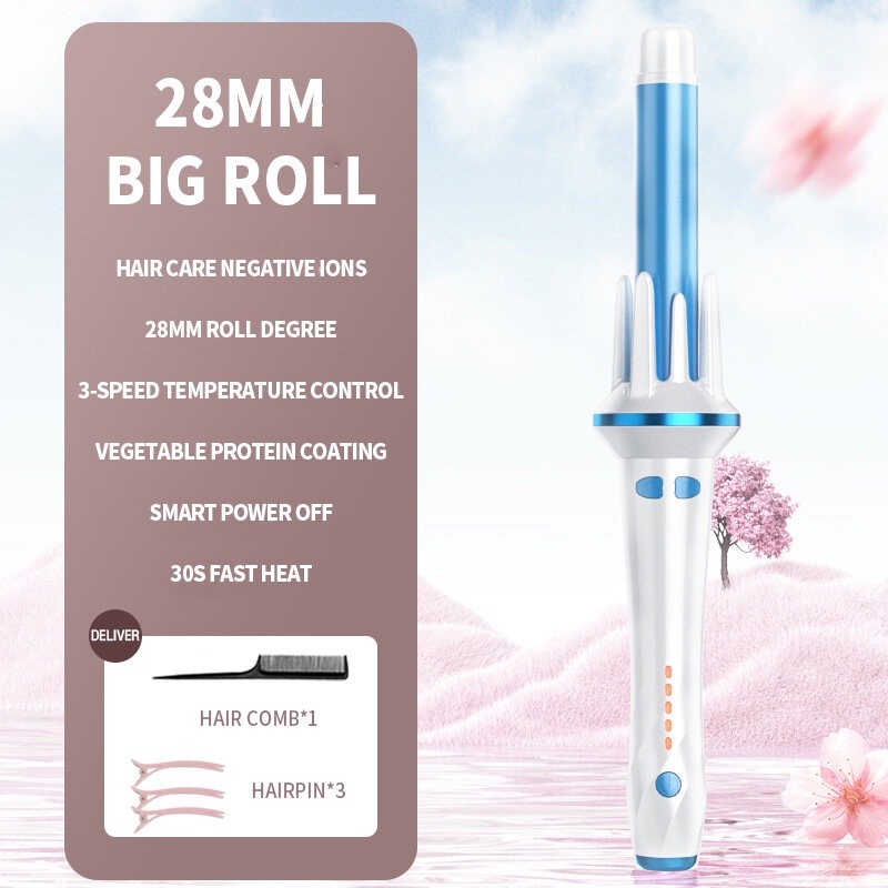 Comely เครื่องดัดผมอัตโนมัติ แกนไอออน 28 มม. ภายใน 5 นาที