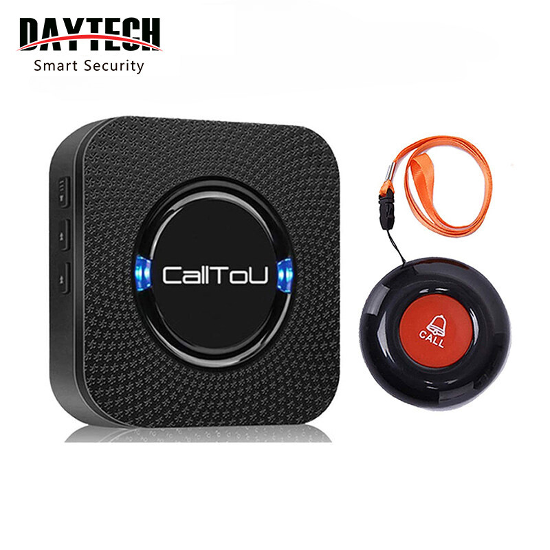 Daytech กระดิ่งปลุกฉุกเฉิน Calling Wireless Careg เพจเจอร์สําหรับผู้สูงอายุ/ผู้ป่วย/Disabled