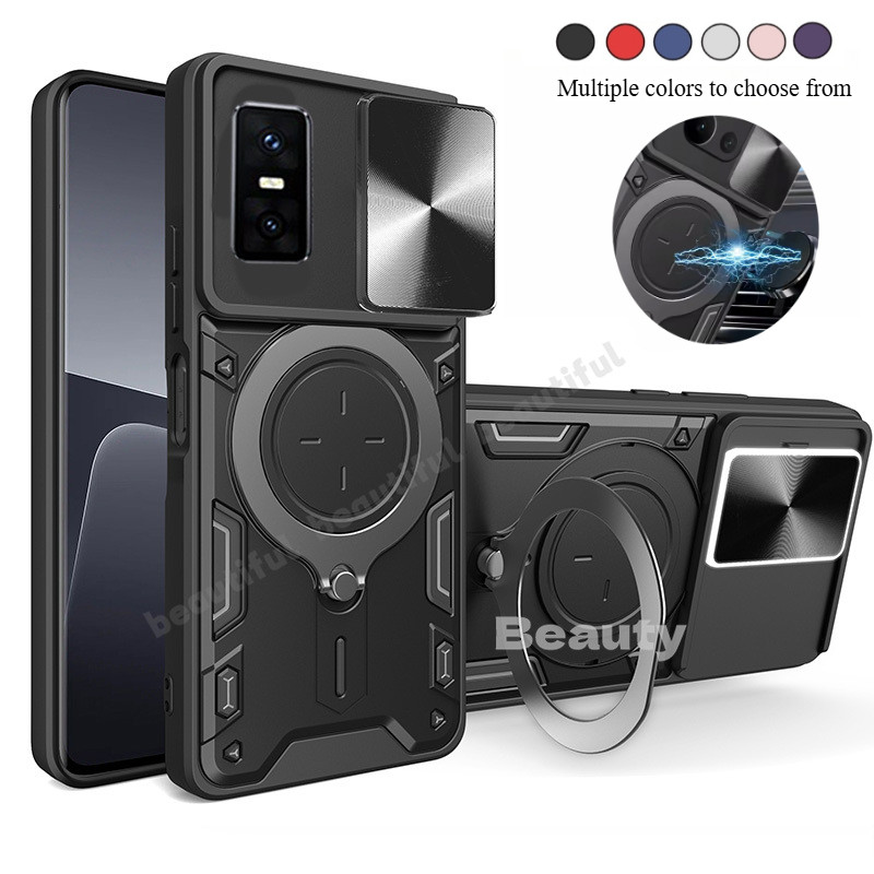 สําหรับ Infinix GT 30 Pro 5G 2025 เกราะกันกระแทก Push ดึงปลอกป้องกันกล้องเคสโทรศัพท์แหวนแม่เหล็กฝาหลังสําหรับ Infinix GT 30Pro ร้อน 50Pro Plus Hot50 InfinixGT30Pro