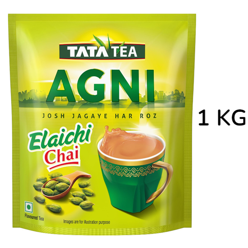 Tata Tea Agni Elaichi Chai 1KG /500g/250g กรัม ใบชาอินเดีย. NV