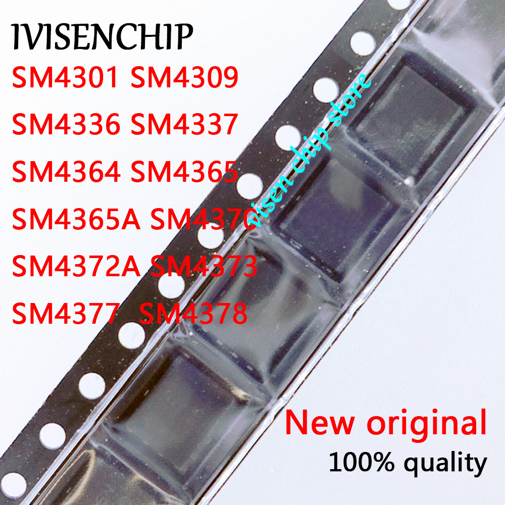 5 ชิ้น SM4301 SM4309 SM4336 SM4337 SM4364 SM4365 SM4365A SM4370 SM4372A SM4373 SM4377 SM4378 QFN-8 ในสต็อก