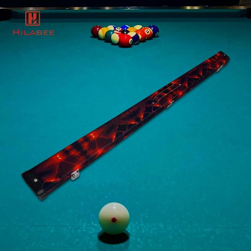 HILABEE Pool Cue Case บิลเลียดสระว่ายน้ํา Cue Bag Protector Snooker Cue กล่องเก็บสําหรับการเดินทาง