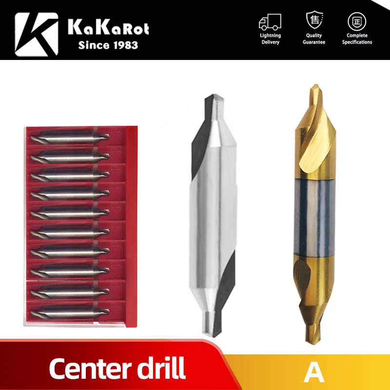 1/5/10pcs 1set KaKarot HSS Center Drill Bit Combined Center Drills 60 Degree Countersinks Angle Bit 