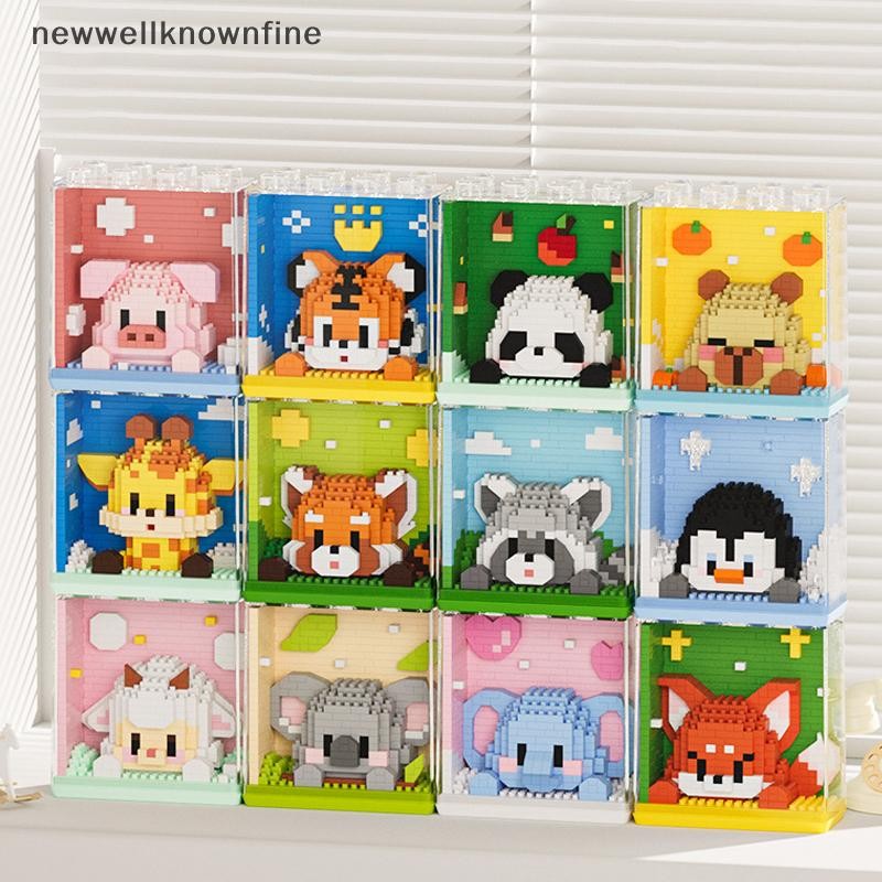 ใหม่wellknownfine Cube Zoo สัตว์น่ารัก Micro Particle Building Block ของเล่นมินิอิฐรูปของเล่นการศึกษาอาคารประกอบของเล่นเครื่องประดับของขวัญ COD