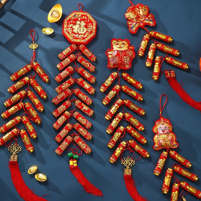 โมมาย ตรุษจีน โคมตรุษจีน ตกแต่งบ้าน แขวนประตูหรือหน้าต่างเสริมความปัง พร้อมส่งในไทย - รูปที่ 2