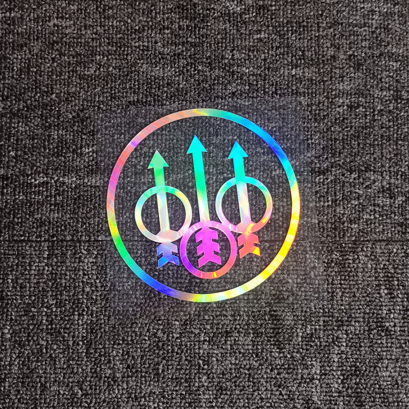 สติ๊กเกอร์ติดรถ พี. โลโก้ Beretta SPA M92 ตกแต่งสะท้อนแสงสําหรับฝาถังน้ํามันเชื้อเพลิงรถจักรยานยนต์แ