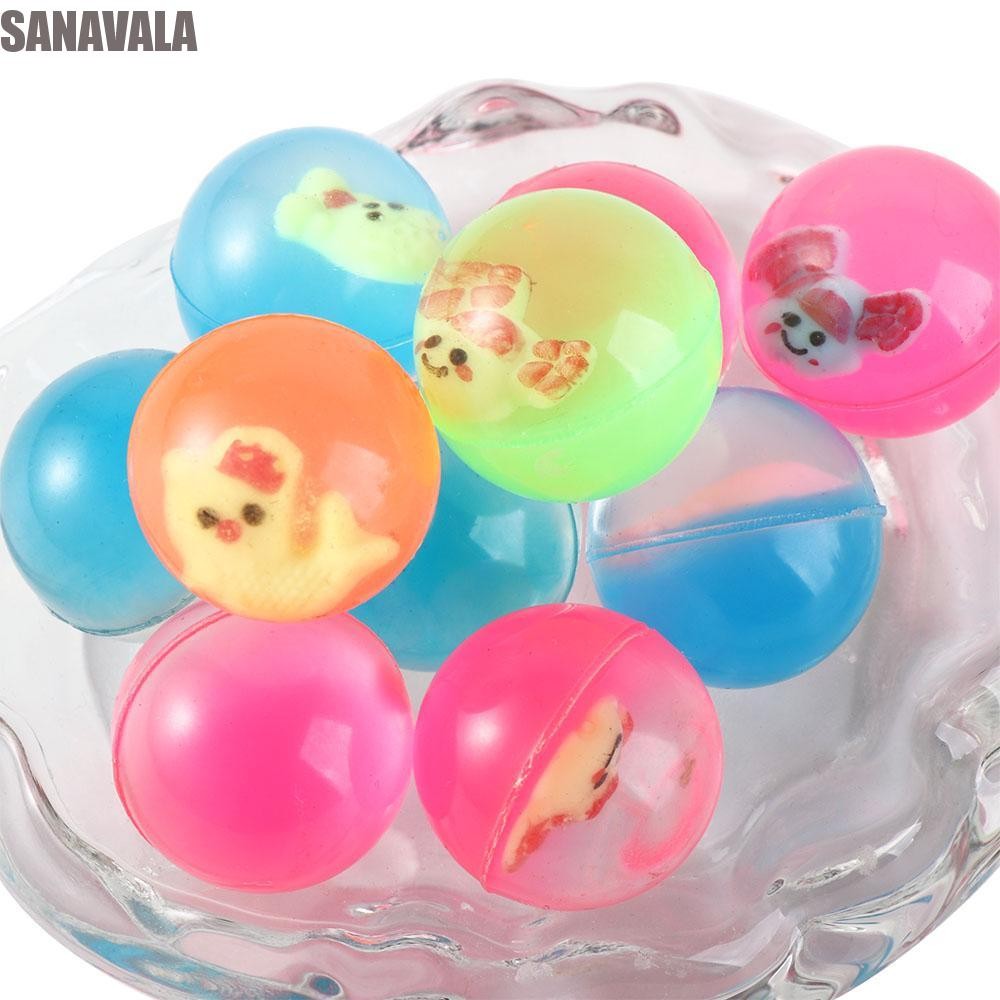 สว่าง 10ชิ้น คลาวด์ ลูกบอลเด้ง,สี25มิลลิเมตรเด็กของเล่นยางบอล,ยางตลกไม่มีกลิ่นไม่เป็นอันตรายฟรีเกมกีฬายืดหยุ่นกระโดดลูกเด็กของเล่นชาย
