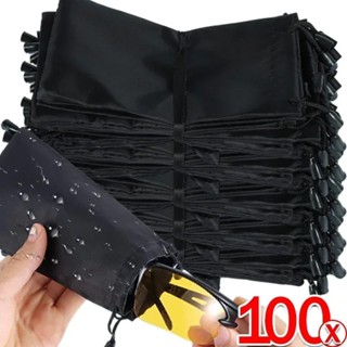 20/50/100 ชิ้นแว่นตากันแดดกระเป๋าเก็บ-ผู้หญิงผู้ชายสีดํากันน…