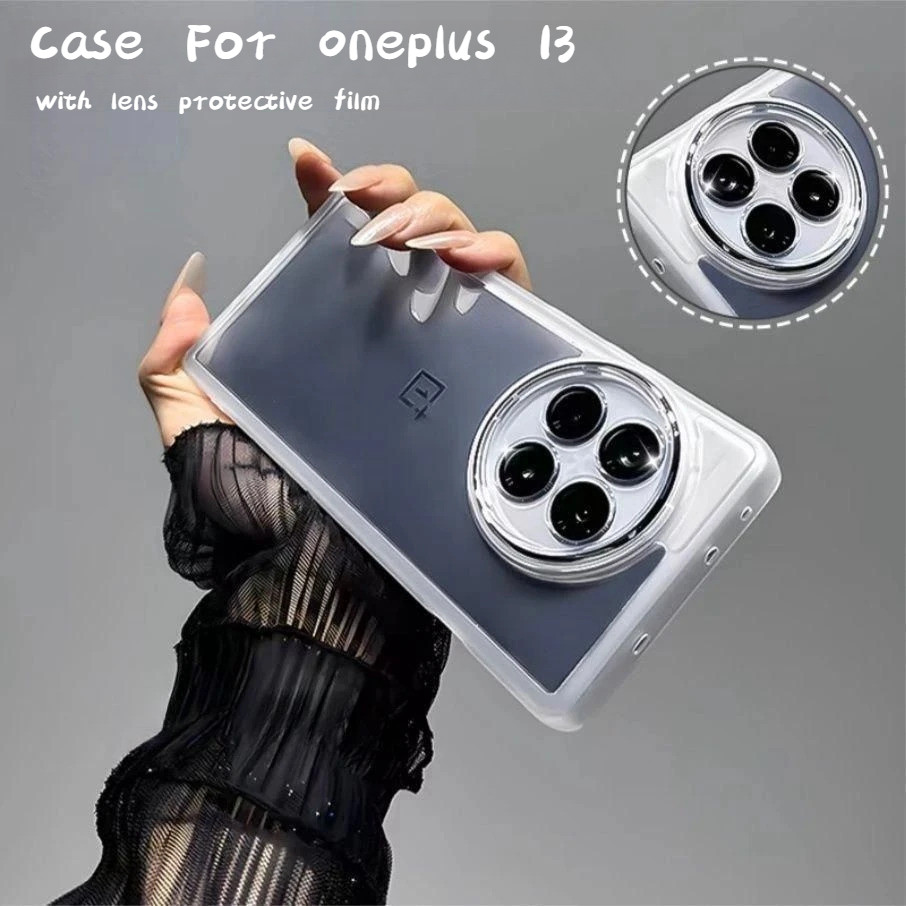 ป้องกันเลนส์เคสสําหรับOneplus 1+13 12R 11 11R 10 10R 10T / ACE 2 3 Pro / Nord CE 3 CE 4 Lit / Nord N20 N30SE shockpoofป้องกันกรณีเลนส์โปร่งใสคลุมทั้งหมดเคสโทรศัพท์