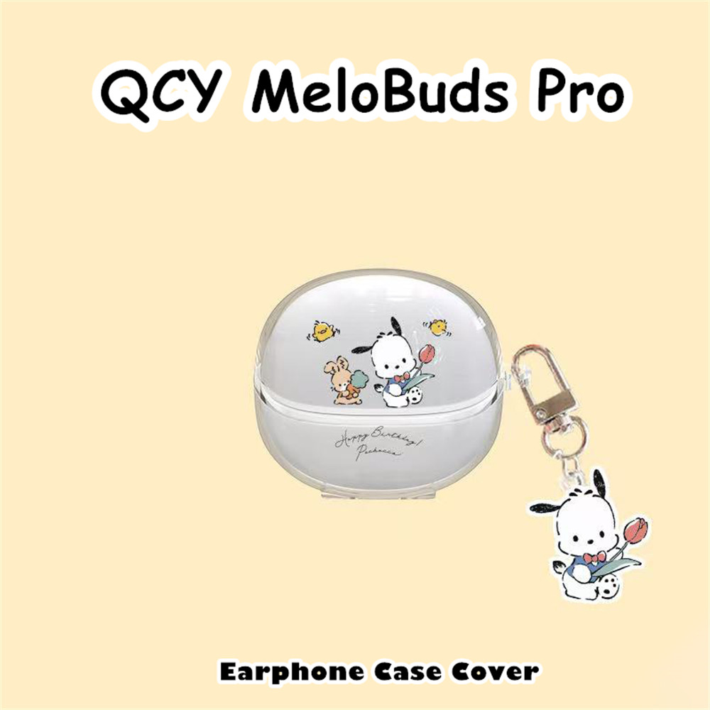 อนาคตดาวสําหรับ QCY MeloBuds Pro Case Casing Soft Silicone Headphone Case Niche Cartoon Pattern