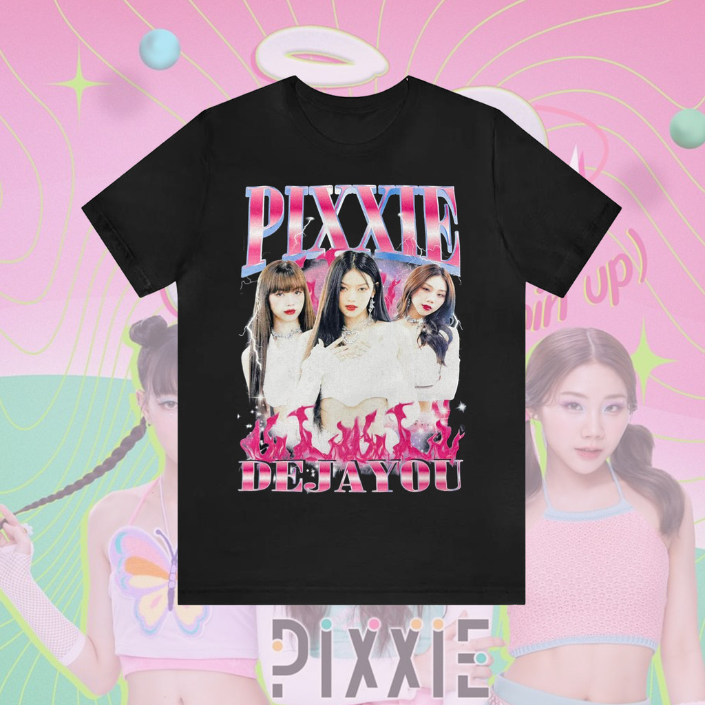 เสื้อยืดPIXXIE GIRL GROUP สไตล์นักดนตรียอดนิยมในไทย เหมาะสำหรับคอนเสิร์ตและเทศกาลเพลง