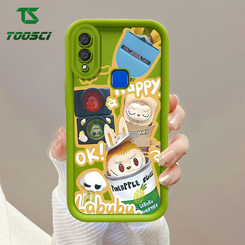 TOOSCI น่ารักการ์ตูน Labubu เคสโทรศัพท์สําหรับ VIVO 1814 1815 1929 1807 v30e 1816 1817 1811 1820 190