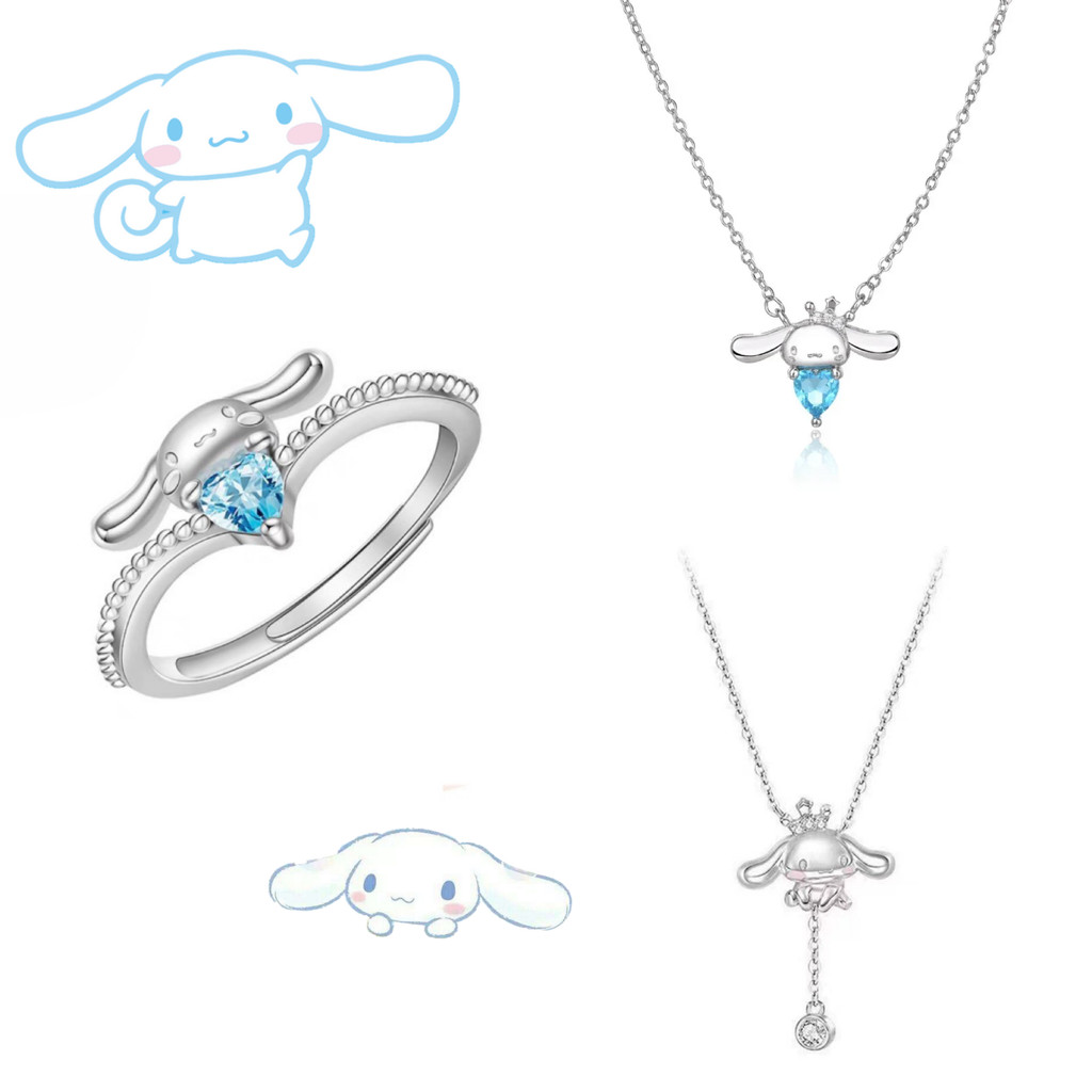 SANRIO ซานริโอ ซินนามอนโรล สร้อยคออะนิเมะการ์ตูนแฟชั่นสร้อยคอผู้หญิงสุภาพสตรีเครื่องประดับของขวัญวันเกิด
