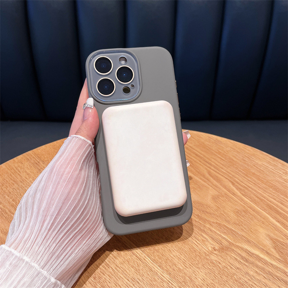 เคสไอโฟนซิลิโคนแม่เหล็ก foriPhone 11 14 15 12 16 Pro Max เคสไอโฟน 13 ชาร์จไร้สาย Case รวมอยู่ด้วยเลนส์กล้อง - รูปที่ 7