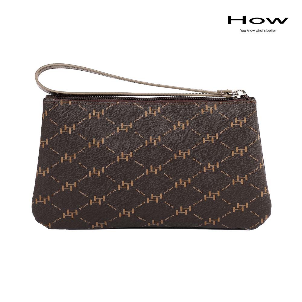 How กระเป๋าคล้องมือขนาดใหญ่ HHS0621 - สายสีน้ำตาล