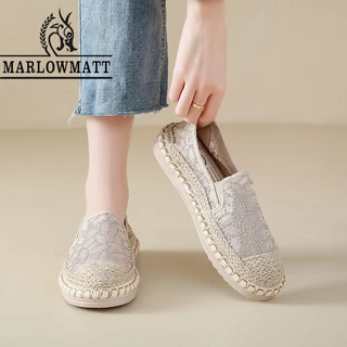 Marlowmatt Ladies Lazy Shoes Cover Foot Lace Upper Lightweight Breathable