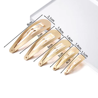 4-8 ซม. กิ๊บติดผมสีดําคลาสสิก 20 ชิ้น