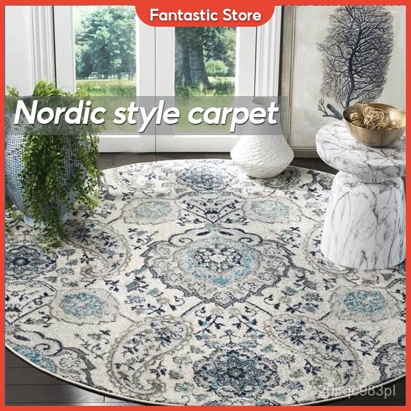 Nordic style rugs Round carpet chair carpet Morocco style retro style rug bedside carpet round carpe