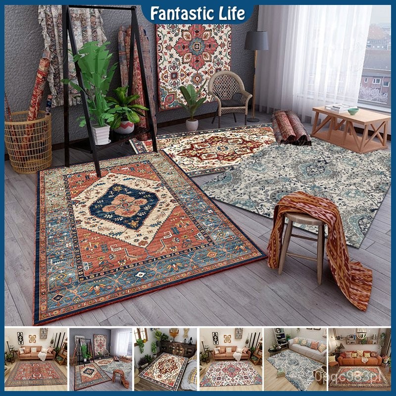 7 Styles Retro carpet European national style carpet crystal velvet rug Moroccan Style Bohemian carp