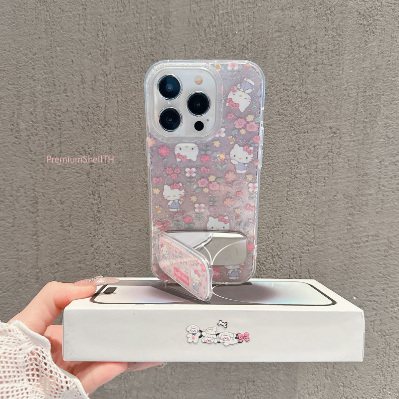【PremiumShellTH】เข้ากันได้กับ ไอโฟน16 ไอโฟน 15 Pro Max iPhone 13 ไอโฟน11 เคสโทรศัพท์กลิตเตอร์ขั้นสูง DLSFK079