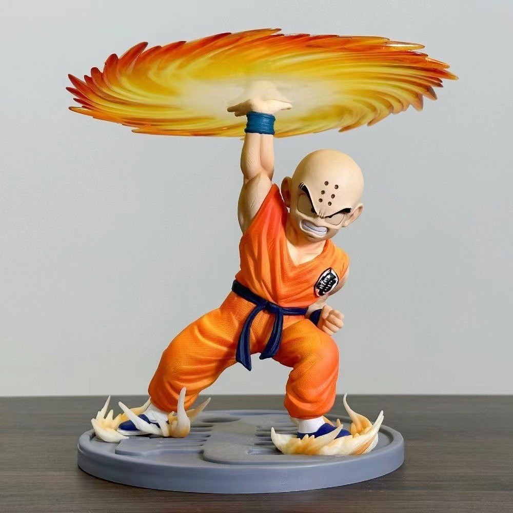 DRAGON BALL อะนิเมะ Goku Krillin คอสเพลย์ Kienzan Saiyan Action Figure รุ่น Q ตุ๊กตาของขวัญเด็กตกแต่งรถเครื่องประดับของเล่นคอลเลกชันตกแต่งบ้านประติมากรรมMLML