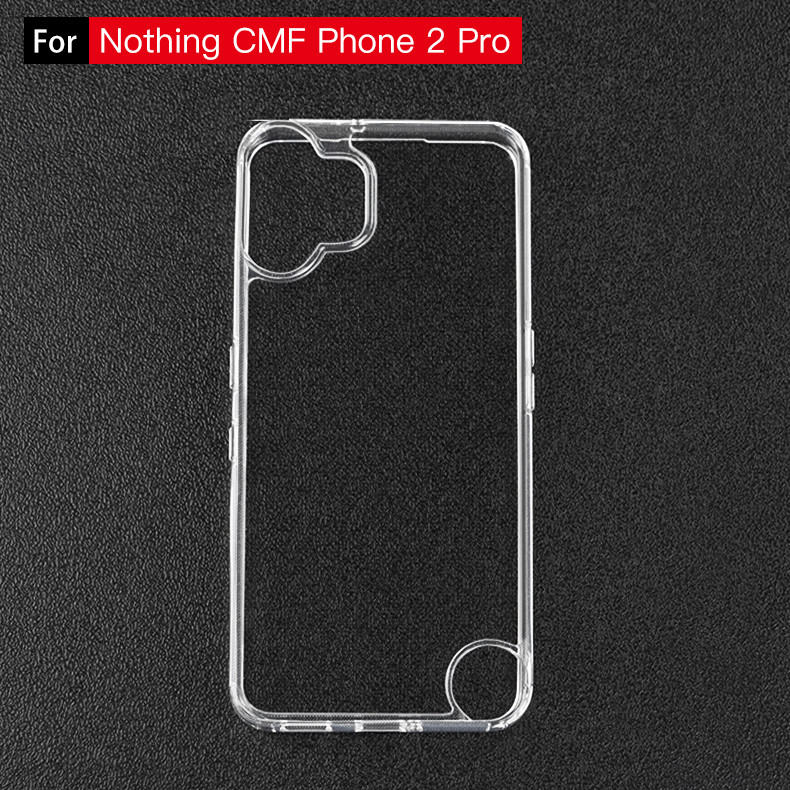 สําหรับ Nothing CMF โทรศัพท์ 2 Pro กรณีคริสตัลโปร่งใส PC Hard โทรศัพท์สําหรับ Nothing CMF Phone2 Pro
